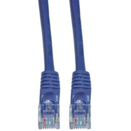 Cat5e Purple Ethernet Patch Cable Snagless Molded Boot 14 Foot